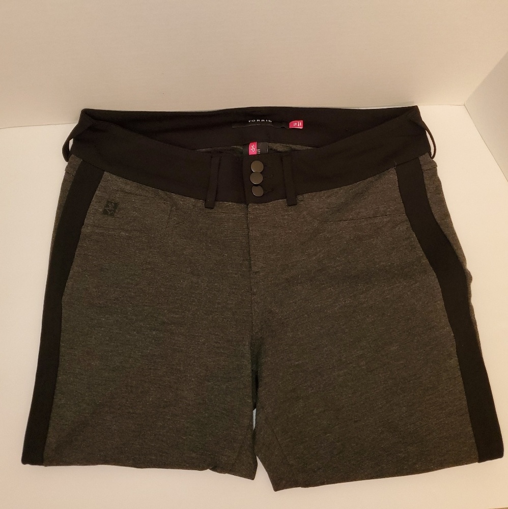 Torrid Dark Grey with Black Stripe pants - Picture 3 of 7